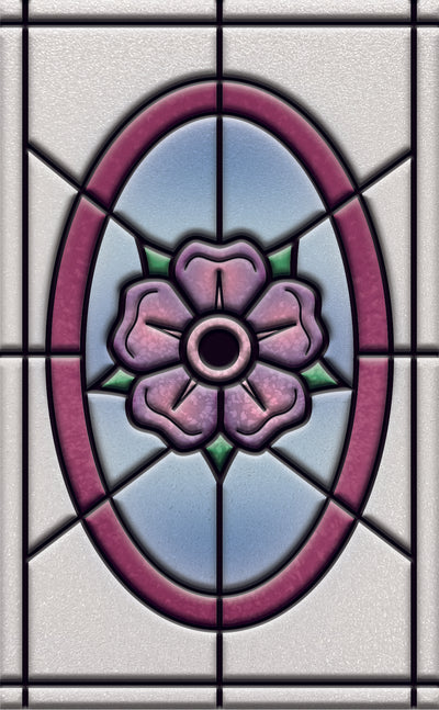 Desert Rose Glass Window Overlay