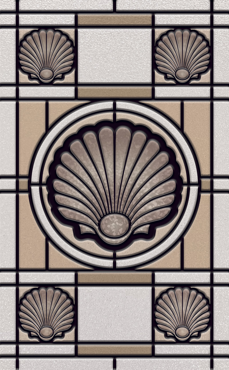 Scallop Glass Window Overlay